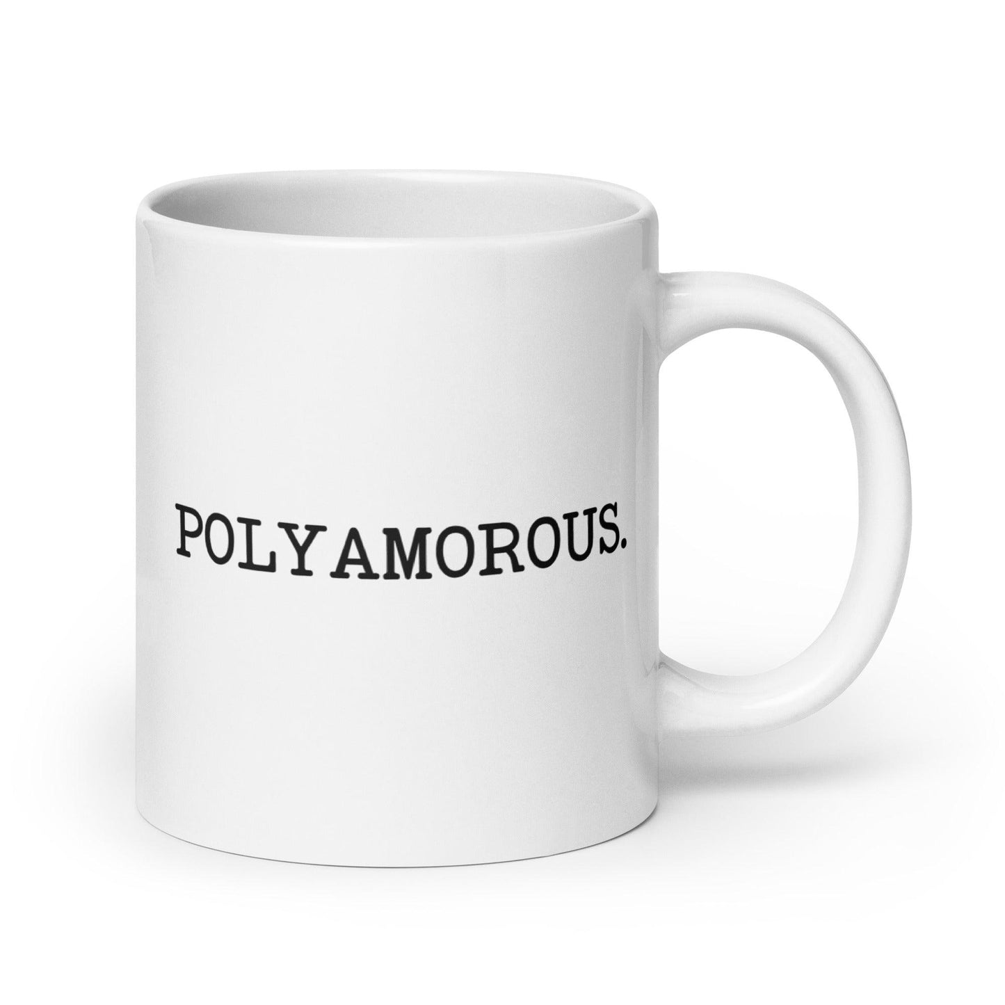 White Polyamorous Mug - Mug - Free 2 B