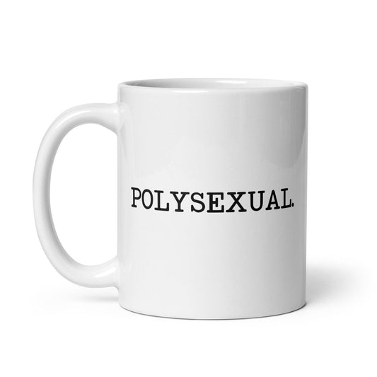 White Polysexual Mug - Mug - Free 2 B