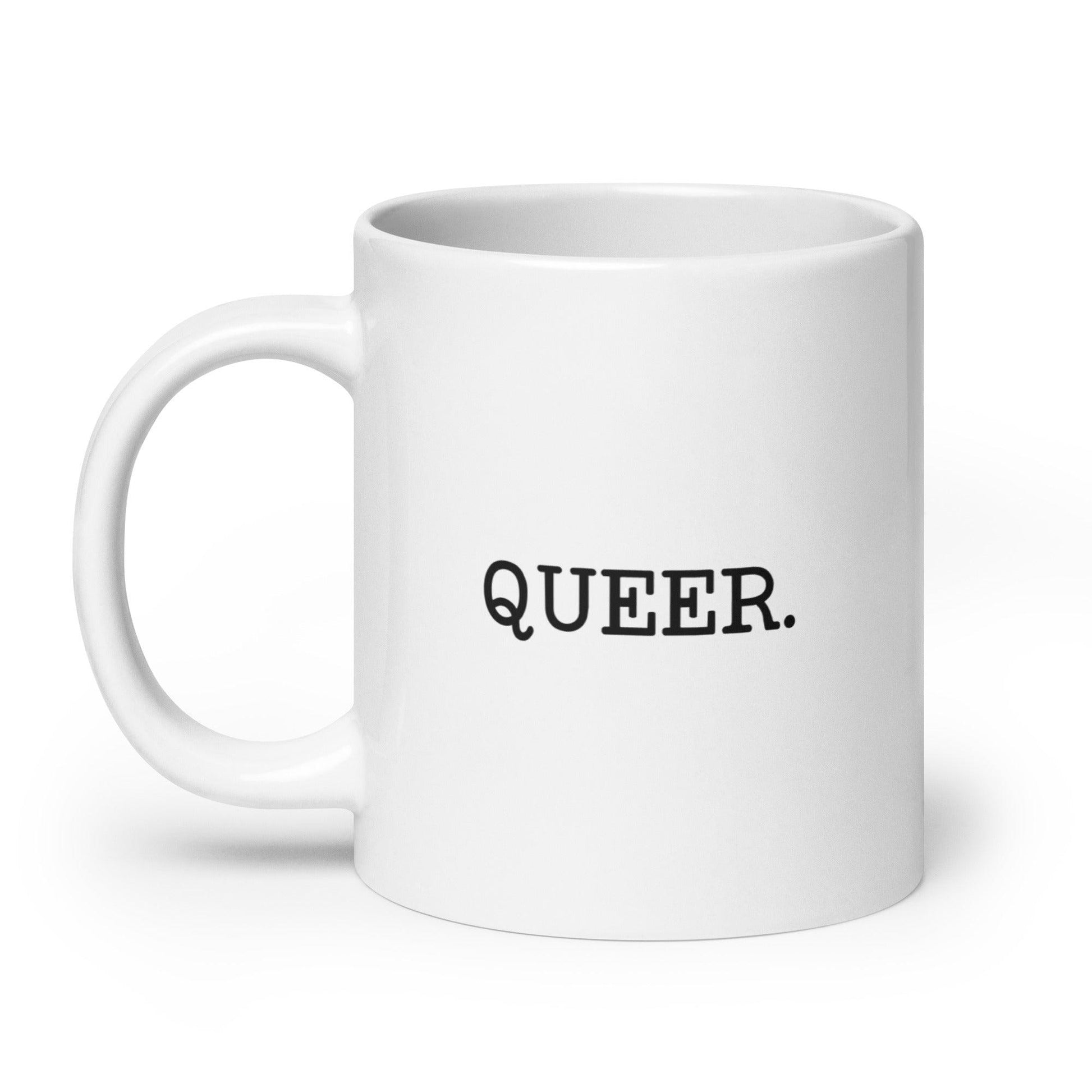 White Queer Mug - Mug - Free 2 B